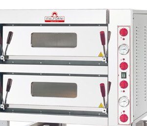 ITALFORNI Pizzakemence 2 aknás, 4+4 db 32 cm