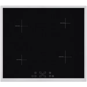 HOMEFORT HFBI64T2B Beépíthető Indukciós főzőlap Fém keretes, 7400 W, Érintőszenzoros, Gyerekzár, Booster funkció  - 3 év garancia